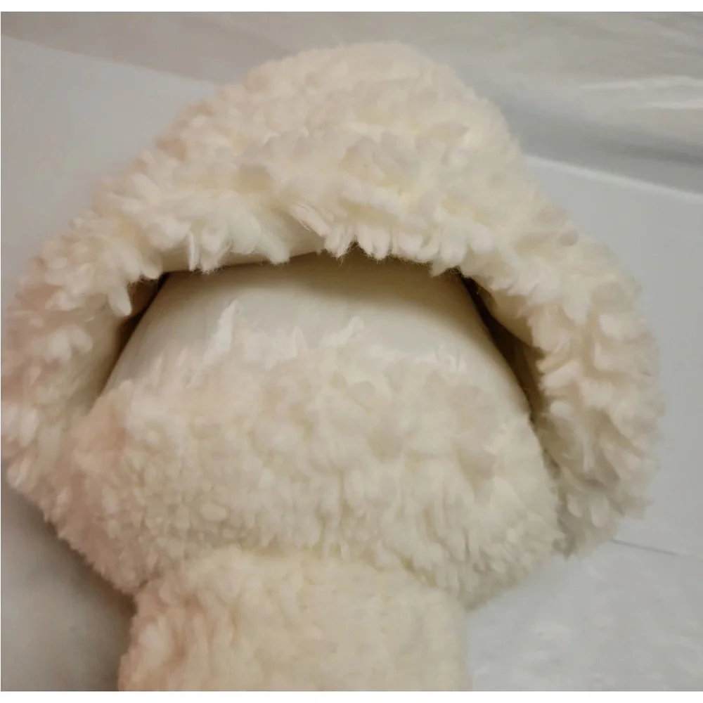 Threshold Faux Shearling Sherpa Tree Shaped Throw Pillow White Plush Christmas